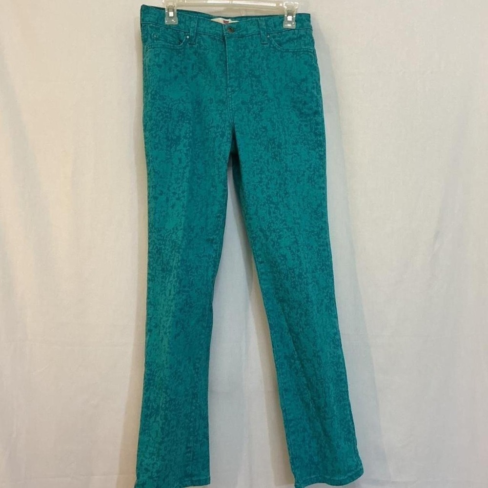 Levi's Teal Straight Leg Jeans Perfectly Slimming 30x32
